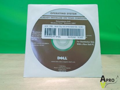 Picture of DELL WINDOWS VISTA BUSINESS 32BIT DVD - 0NX696 - NO COA