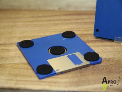 Picture of  A&A UNIQUE - GEEKY TECHY SET OF 4 BLUE FLOPPY DISK COASTERS