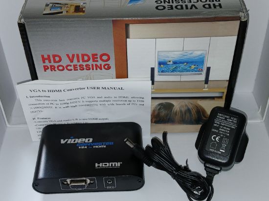 Picture of BOXED ACTIVE VGA TO HDMI CONVERTER WITH POWER SUPPLY