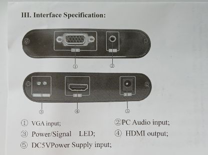 Picture of BOXED ACTIVE VGA TO HDMI CONVERTER WITH POWER SUPPLY