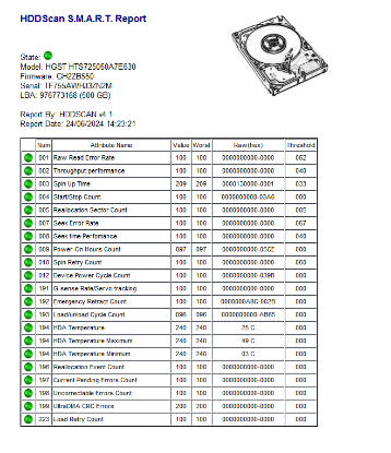 Picture of WORKING NO BADS SLIM 500GB SATA 2.5" 2.5 INCH HARD DRIVE HDD