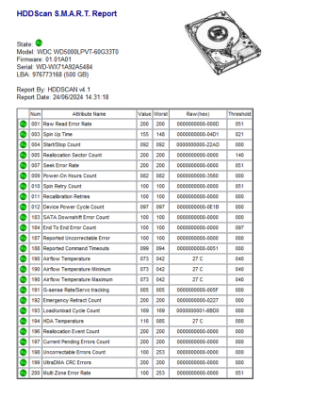 Picture of WORKING NO BADS SLIM 500GB SATA 2.5" 2.5 INCH HARD DRIVE HDD