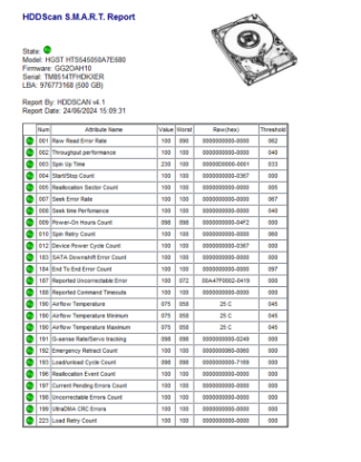 Picture of WORKING NO BADS SLIM 500GB SATA 2.5" 2.5 INCH HARD DRIVE HDD