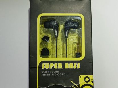 Picture of NOS - VIVANCO SUPER BASS IN-EAR EARPHONES 3.5mm JACK 3 SIZED EARPADS INCLUDED