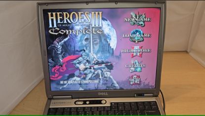 Picture of RETRO GAMING DELL D600 WINDOWS 2000 PROFESSIONAL SP4 LAPTOP WITH CHARGER