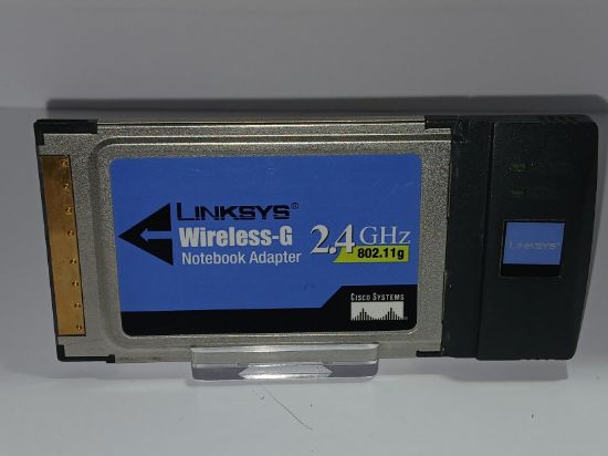 Picture of LINKSYS WIRELESS-G WPC54G VER.1.2 WIFI PCMCIA CARDBUS 32BIT PC CARD