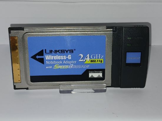 Picture of LINKSYS WIRELESS-G WPC54GS WIFI PCMCIA CARDBUS 32BIT PC CARD