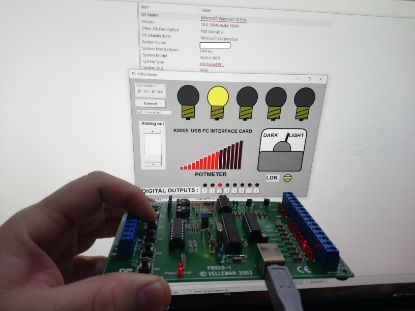 Picture of BOXED VELLEMAN VM-110 USB EXPERIMENT INTERFACE BOARD P8055-1