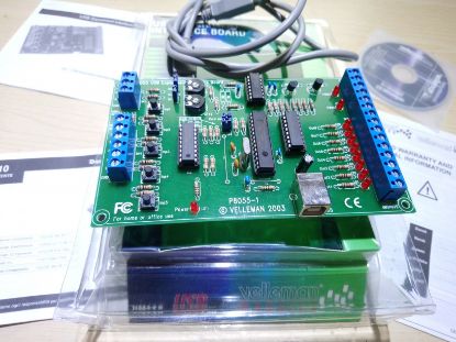 Picture of BOXED VELLEMAN VM-110 USB EXPERIMENT INTERFACE BOARD P8055-1