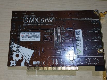 Picture of RETRO TERRATEC DMX 6FIRE 24/96 PCI SOUND CARD 5.1 HIFI