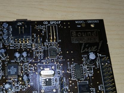 Picture of RETRO CREATIVE SOUND BLASTER LIVE! 5.1 SB0060 PCI SOUND CARD