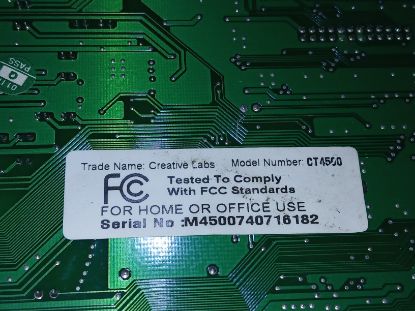 Picture of RETRO CREATIVE SOUND BLASTER AWE64 VALUE CT4500 ISA SOUND CARD