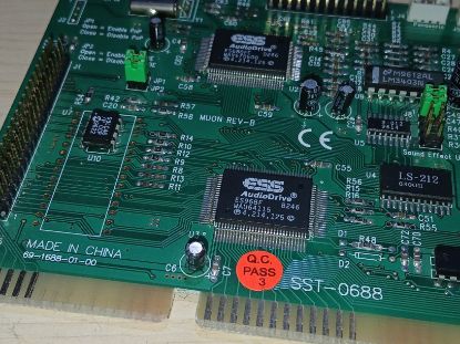 Picture of RETRO MUON REV-B ESS688 SOUND CARD SST-0688 69-1688-01-00 ISA SOUND CARD