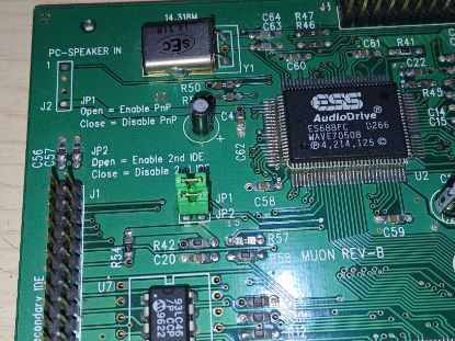 Picture of RETRO MUON REV-B ESS688 SOUND CARD SST-0688 69-1688-01-00 ISA SOUND CARD