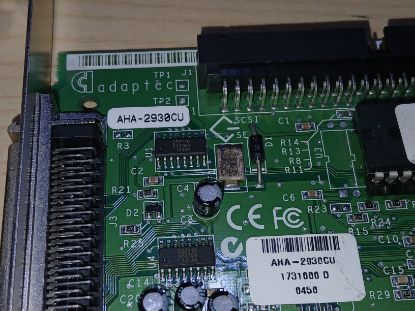 Picture of WORKING ADAPTEC AHA-2930CU HBA PCI 50 PIN SCSI CONTROLLER