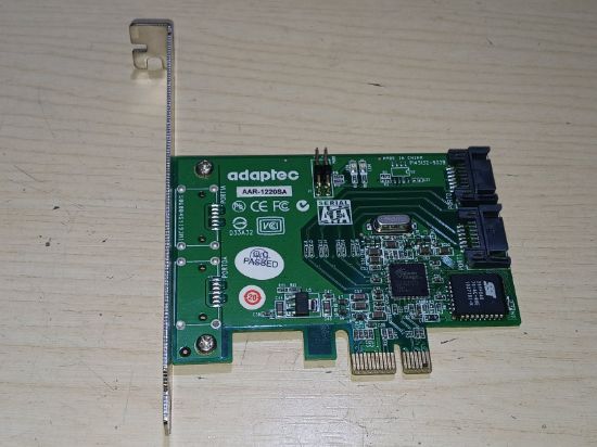 Picture of WORKING ADAPTEC AAR-1220SA PCI-EX SATA RAID CONTROLLER