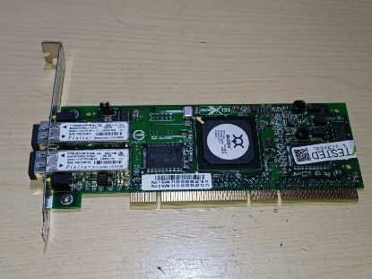 Picture of QLOGIC QLA2342 DUAL PORT 2GBPS 133MHZ FIBRE CHANNEL HBA PCI-X CONTROLLER DELL