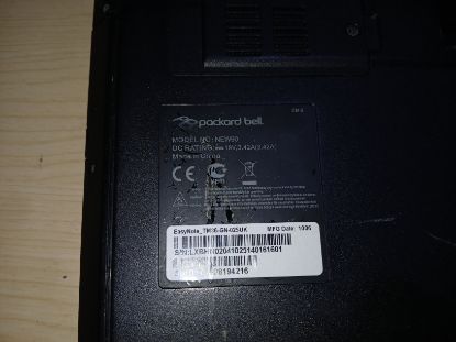 Picture of FAULTY PACKARD BELL EASYNOTE TM86 LAPTOP FOR PARTS