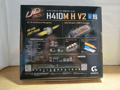 Picture of BOX ONLY - GIGABYTE H410M H V2 MOTHERBOARD BOX WITH MANUALS AND SATA CABLE