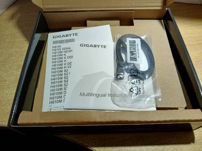 Picture of BOX ONLY - GIGABYTE H610M K DDR4 MOTHERBOARD BOX WITH MANUALS AND 2 SATA CABLES