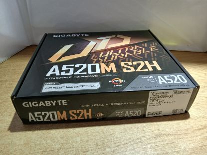 Picture of BOX ONLY - GIGABYTE A520M S2H MOTHERBOARD BOX WITH MANUALS AND SATA CABLE