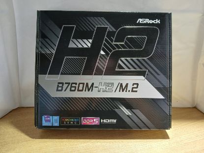 Picture of BOX ONLY - ASROCK B760M-H2/M.2 MOTHERBOARD BOX WITH MANUALS AND 2 SATA CABLES