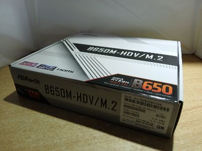 Picture of BOX ONLY - ASROCK B650M-HDV/M.2 MOTHERBOARD BOX WITH MANUALS AND 2 SATA CABLES