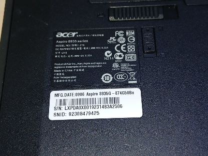 Picture of ACER ASPIRE 8935G 18.4 INCH RETRO GAMING LAPTOP - 2000s ERA WITH FULL HD SCREEN