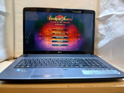 Picture of ACER ASPIRE 7736G RETRO GAMING LAPTOP 17" NVIDIA LOADED WITH GAMES